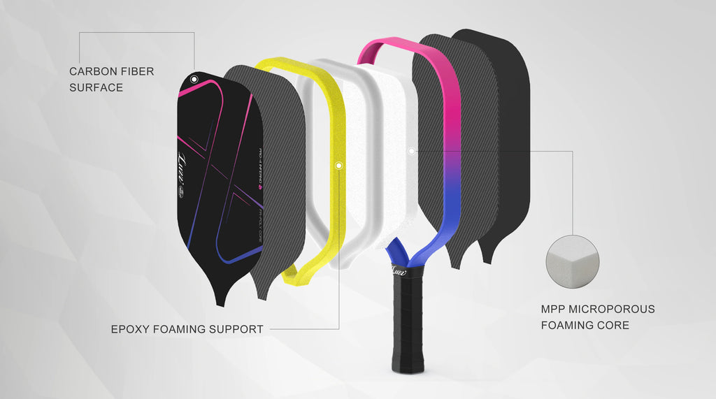 Luzz Pro 4 Inferno MPP Pickleball Paddle - Large Sweet Spot, Durable Core