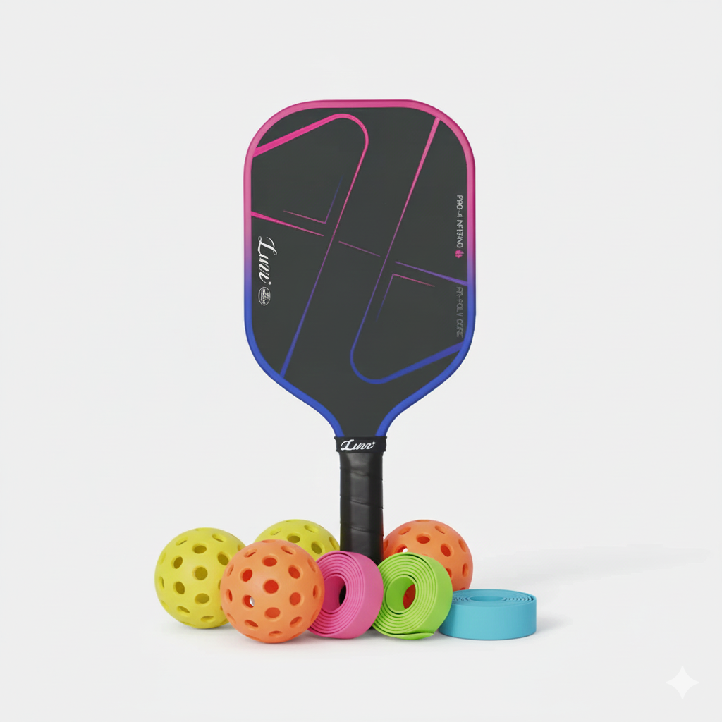 Luzz Pro 4 Inferno MPP Pickleball Paddle - Large Sweet Spot, Durable Core